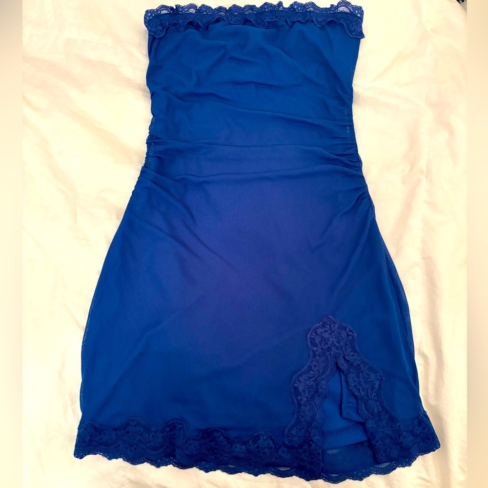 new royal blue mini dress